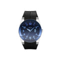 Stainless Steel Watch with Black Rubber Band N377169