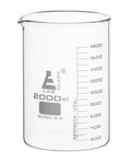 2000ml Borosilicate Glass Low Form Beaker with Spout Y183618