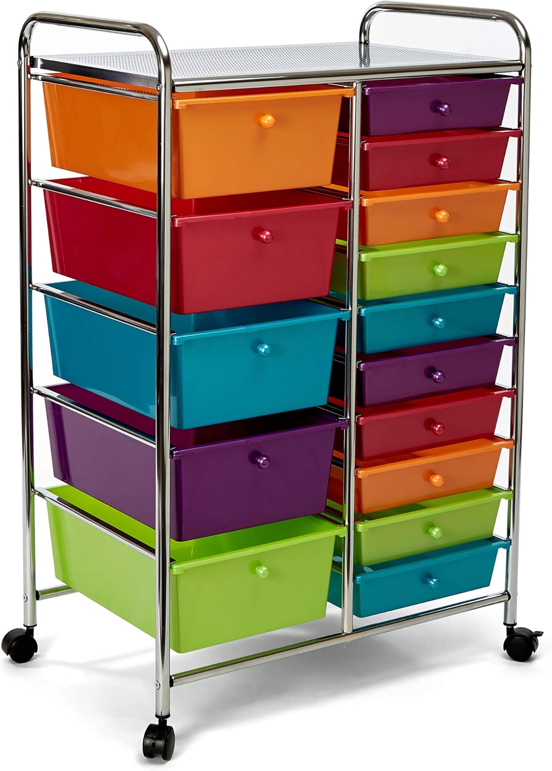 White 10-Drawer Rolling Storage Cart V508
