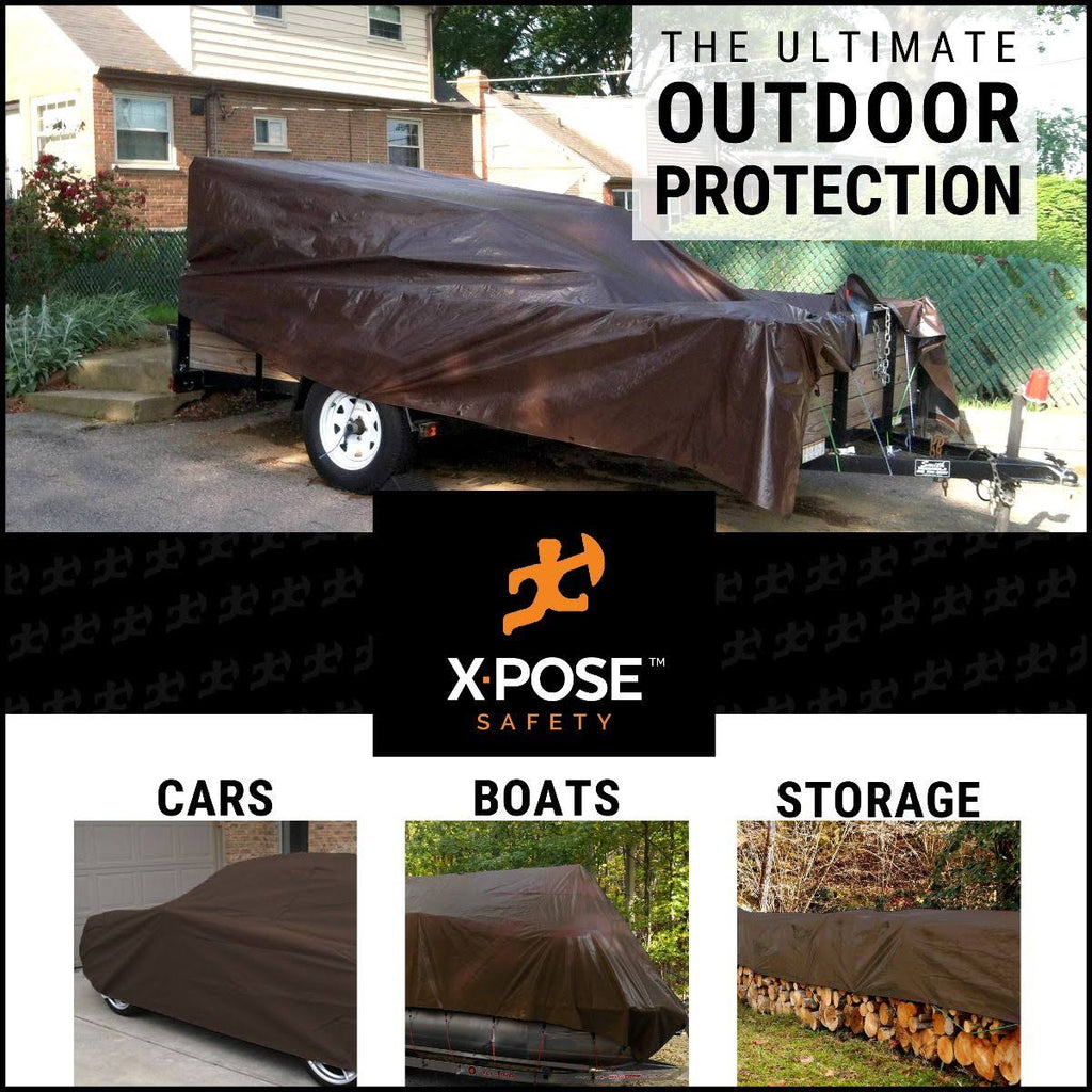 Heavy Duty Brown Poly Tarps 12 x 25 Case of 2 Z94338