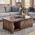 Brown Cherry Finish Cocktail Table Z72602