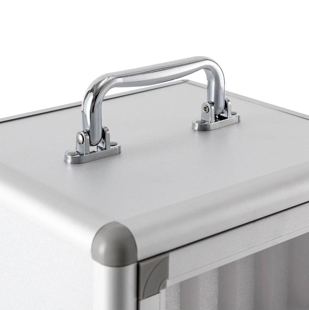 12 Slot Aluminum Alloy Cell Phones Storage Cabinet with Lock I477