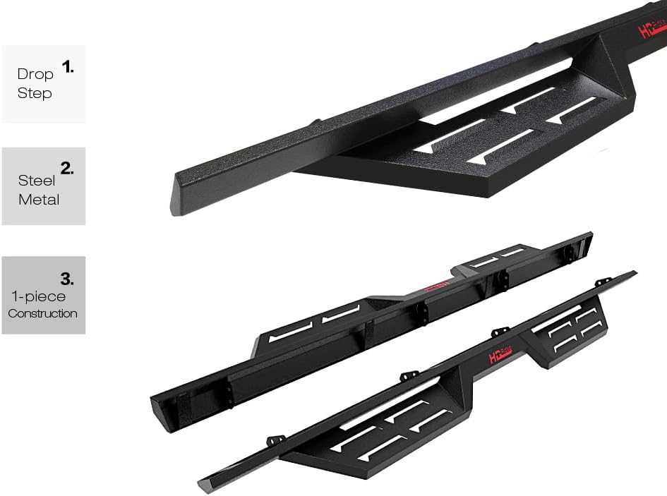 Steel Construction Drop Down Style Running Boards C18946
