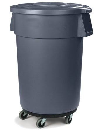 Black 5 Caster Trash Can Dollies (Pack of 3) E6415