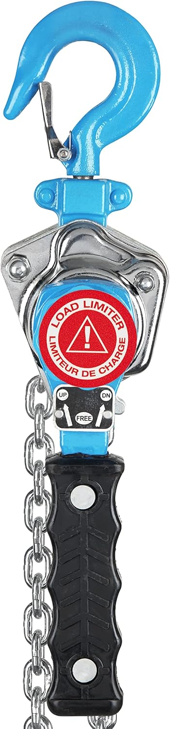 Lever Chain Hoist, 3/4 Ton Capacity, 10 ft Lift K37168