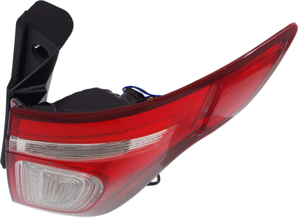 Tail Light Assembly for 2011-2015 Ford Explorer, Clear and Red Lens, Passenger Side O4133
