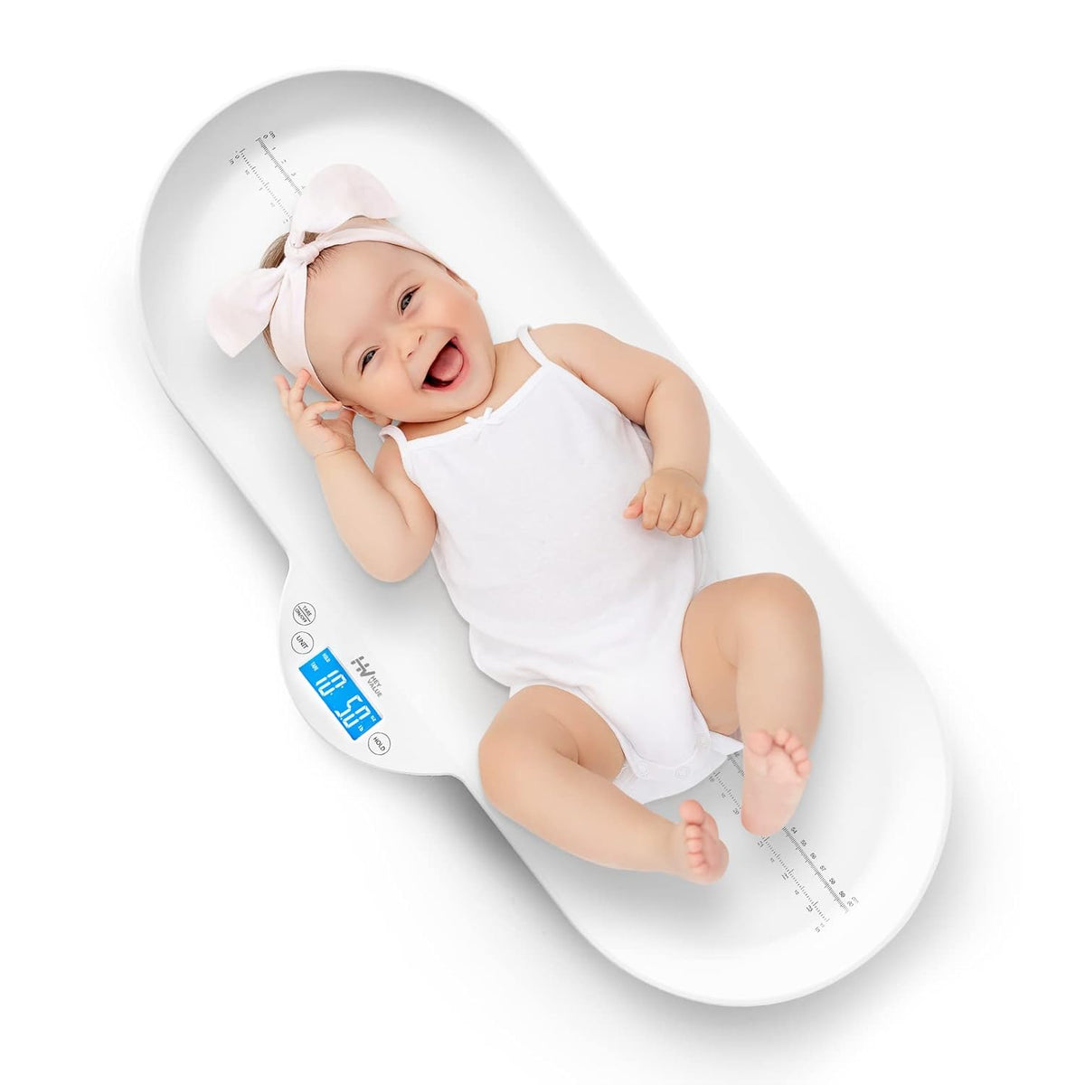 Digital Weighing Scale for Newborn Infant Toddler Cat Puppy Animals with Hold Function, LCD Display, Pack of 2 S70245