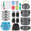 Collapsible Bowl Pan Knife Fork Cookware Set V35144