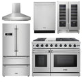 48 Gas Range, Range Hood, Refrigerator, Dishwasher, Wine Cooler L8729