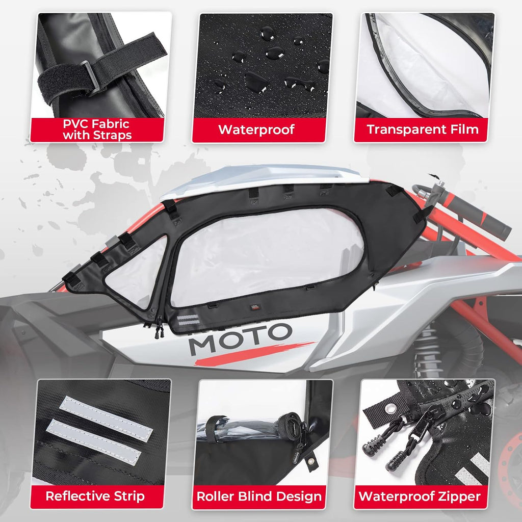 Soft Upper Door Set Kit for UTV Soft Cab Doors B7001