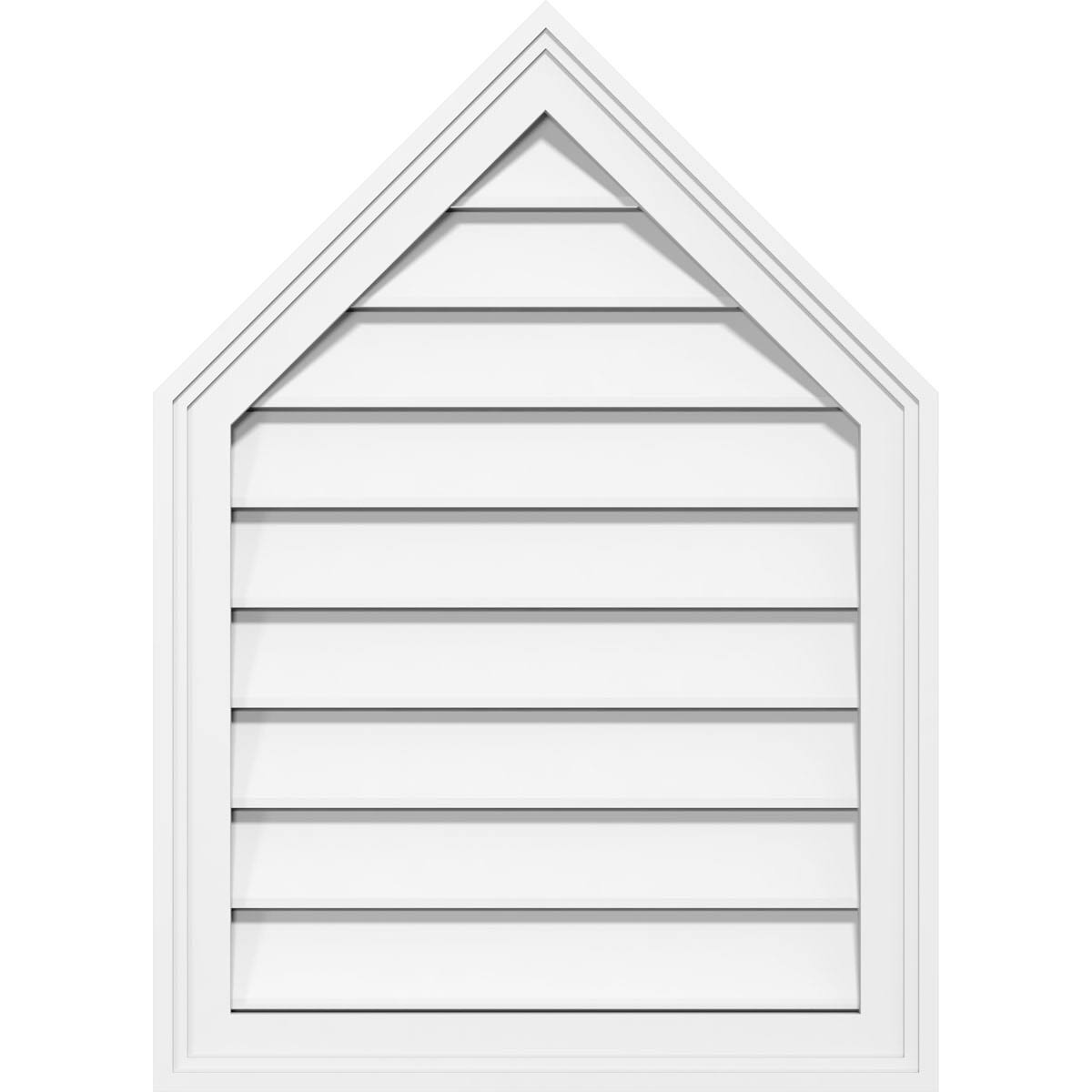 Peaked Top Surface Mount PVC Gable Vent E925133