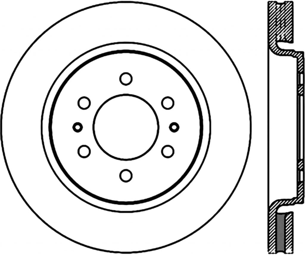 Sport Drilled Front Brake Rotor D77181