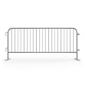 Galvanized Steel 8 ft Heavy Duty Interlocking Metal Barricade Z970