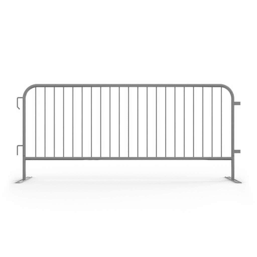 Galvanized Steel 8 ft Heavy Duty Interlocking Metal Barricade Z970