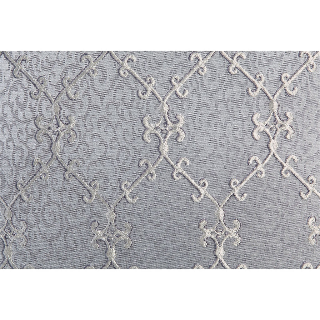 Tufted Fabric & Wood Sofa with 5 Pillows in Gray/Bronze I478800