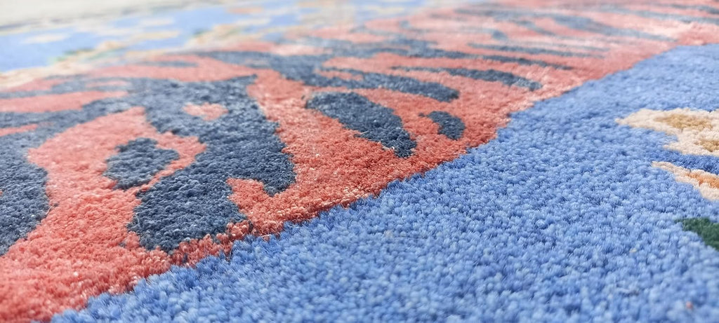Red Wool Area Rug 9'x12' C5627