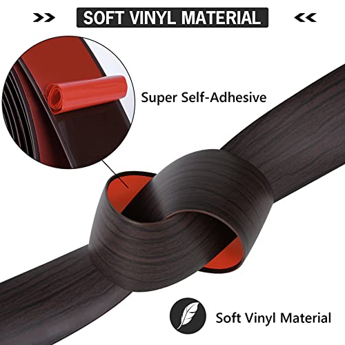 16.4Ft Self Adhesive Vinyl Floor Transition Strip Light Brown O318751
