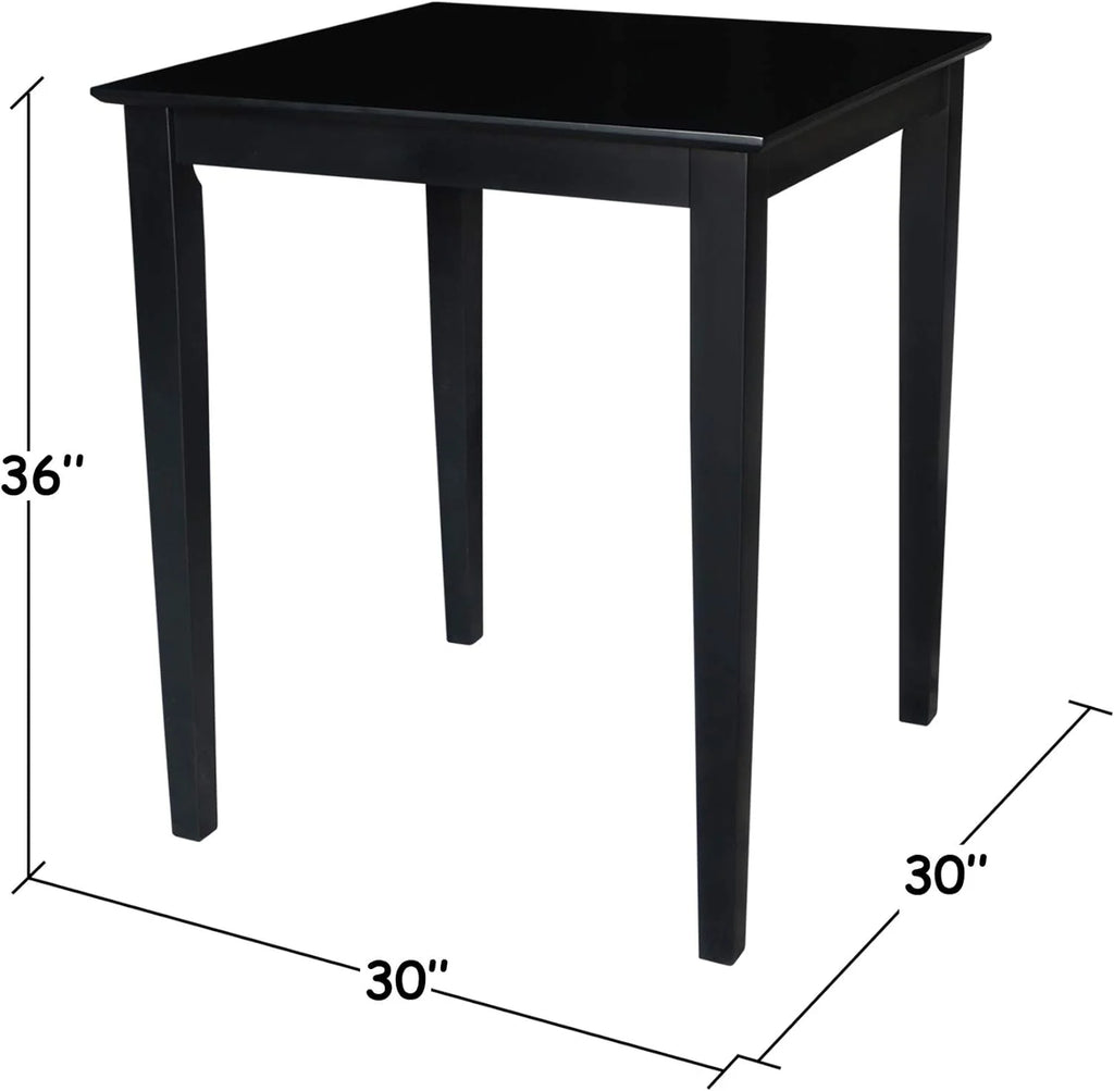 Black Solid Wood Dining Table I2269