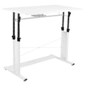 Height Adjustable Sit to Stand Home Office Desk White C46459