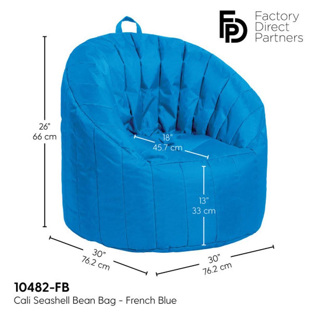Bean bag coated Oxford fabric french blue K73997