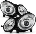 2003-2006 Mercedes Benz W211 E-Class Headlights Headlamps Pair O66923