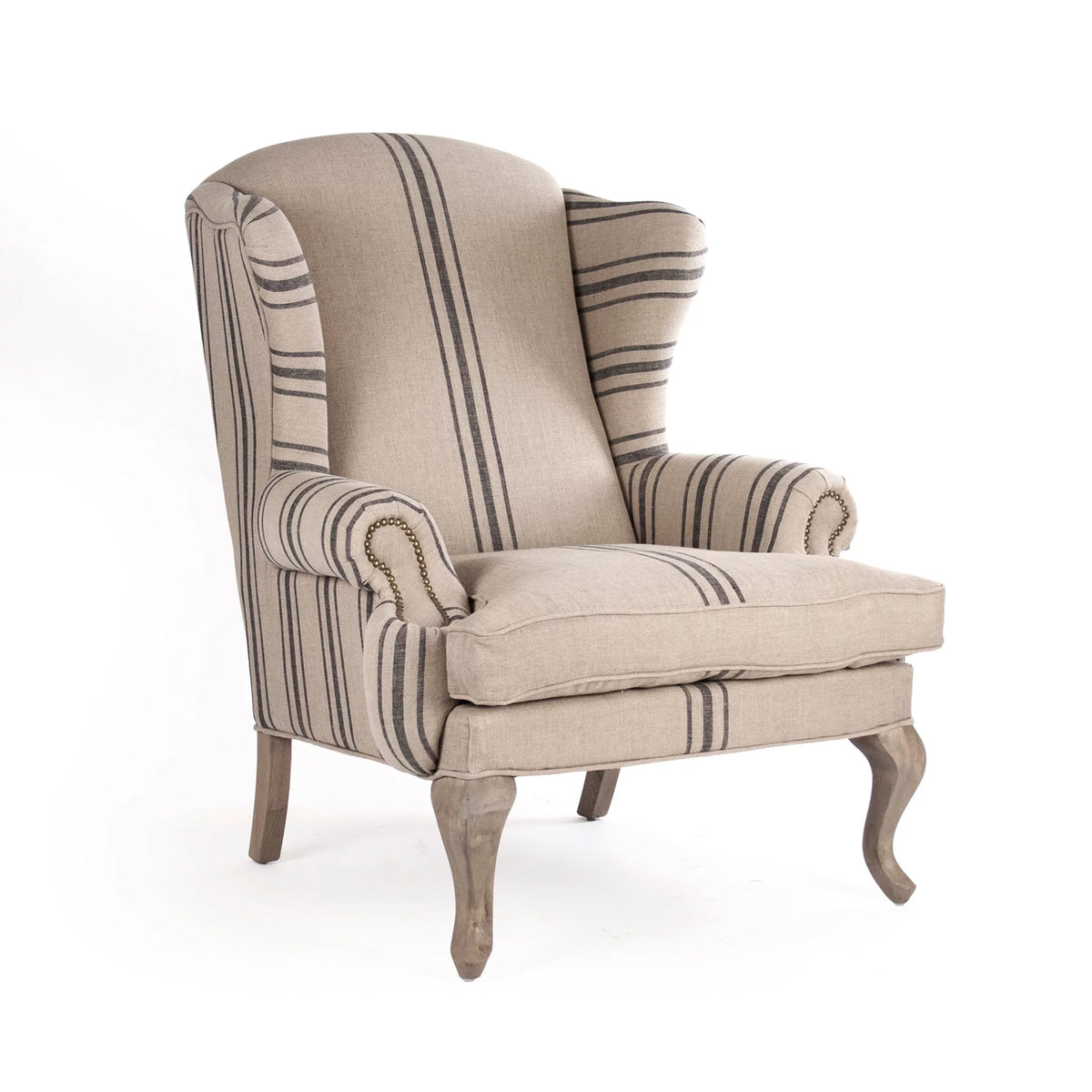 Blue Stripe Club Chair K231675