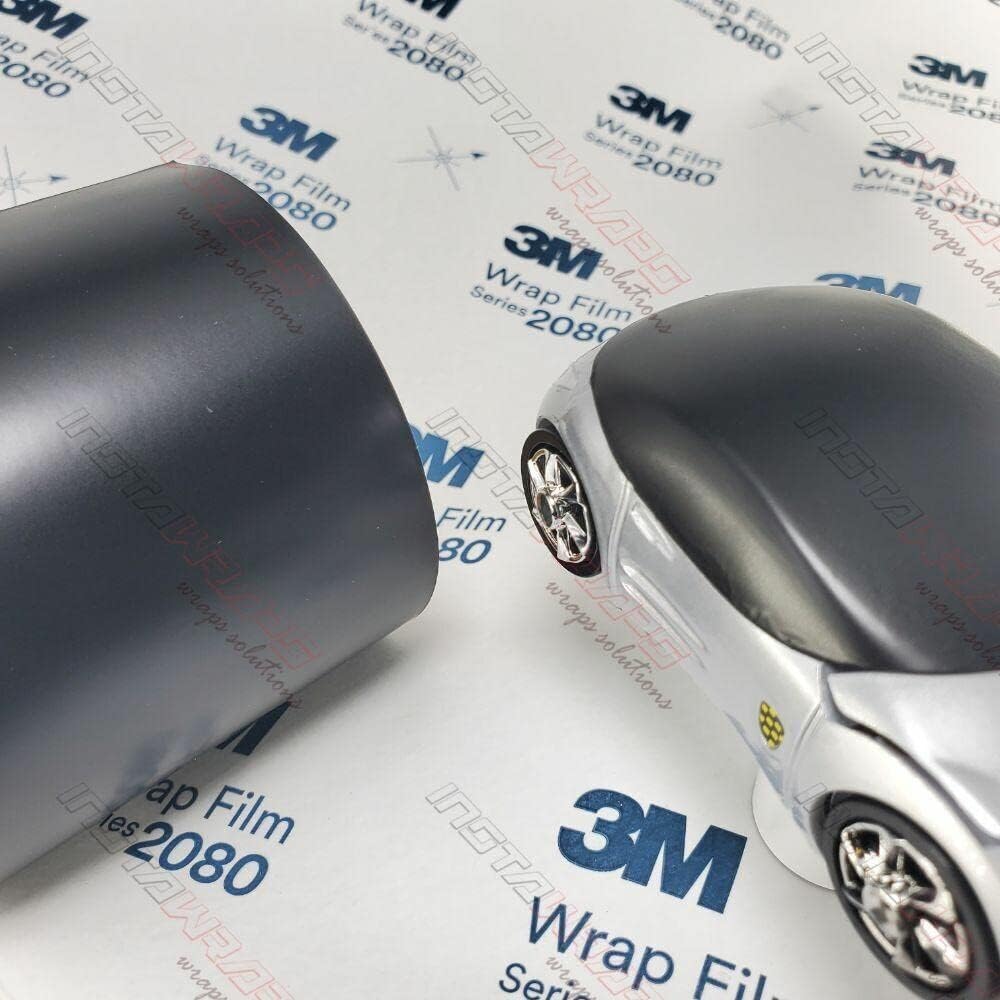 Satin Black 5ft x 6ft Car Wrap Vinyl Film Pack of 2 C485