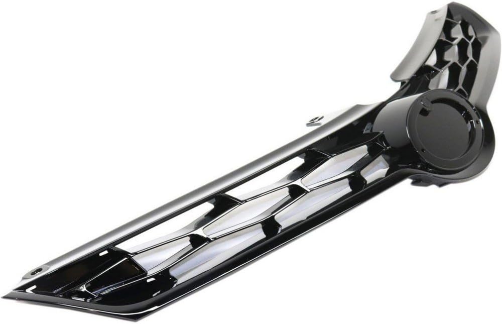 Front Grille Grill Plastic Black Pack of 2 J877