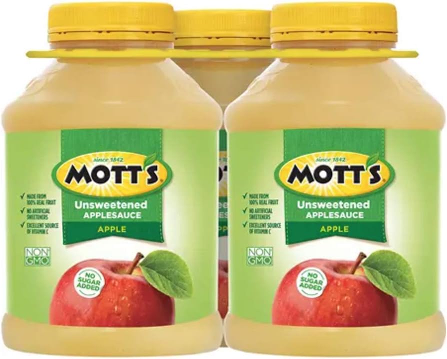 Unsweetened Natural Applesauce Made from 100% Real Fruit - 3 Count (46 oz) R2871