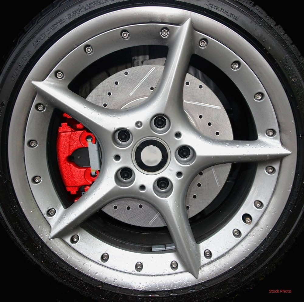 Red Semi-Loaded Calipers + Hardware Brake Kit X820307