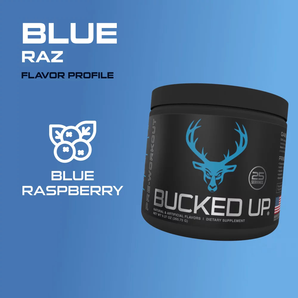 Pre-Workout Powder Blue Raz 25 Servings S346