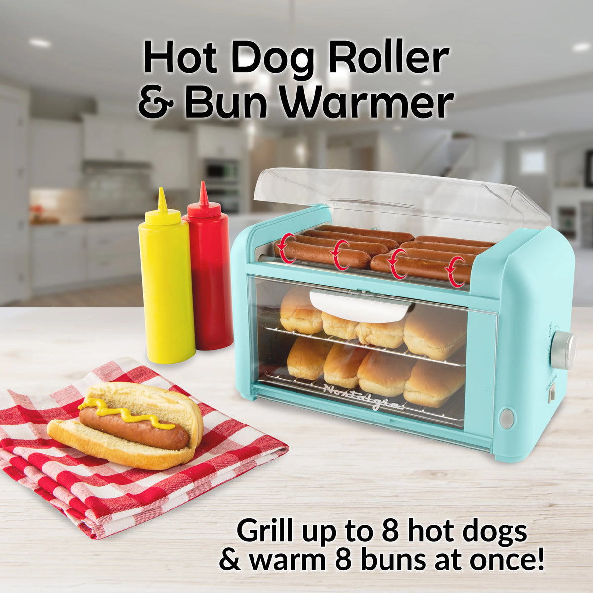 Hot Dog Roller & Bun Warmer D4788