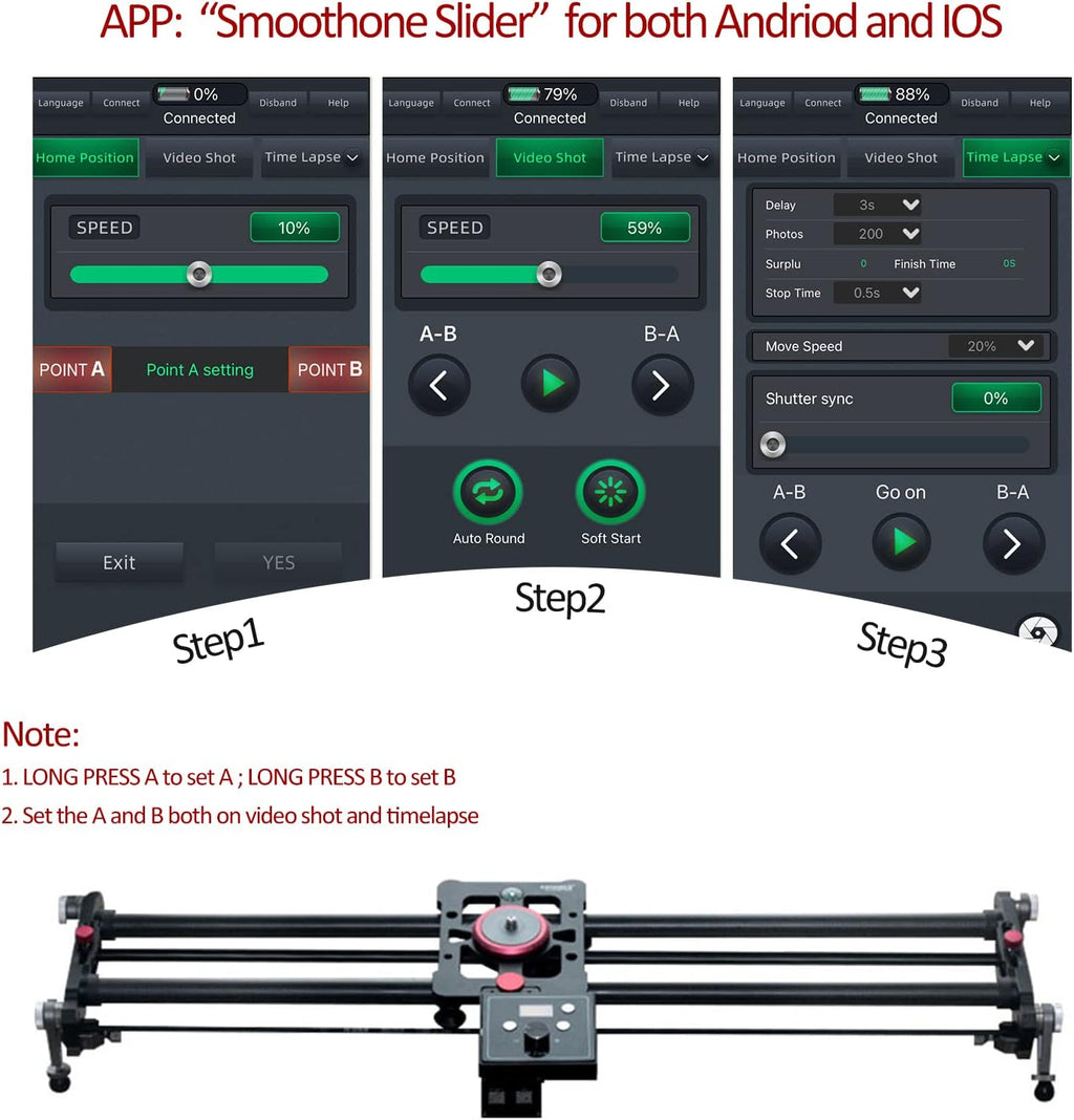 Motorized Carbon Fiber Camera Slider I66309