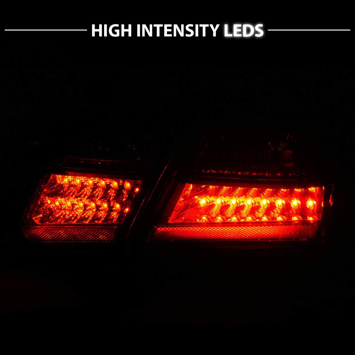 4 Pcs Black L.E.D Taillights F729851
