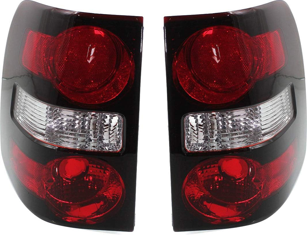 Set of 2 Tail Light Lens and Housing V25572