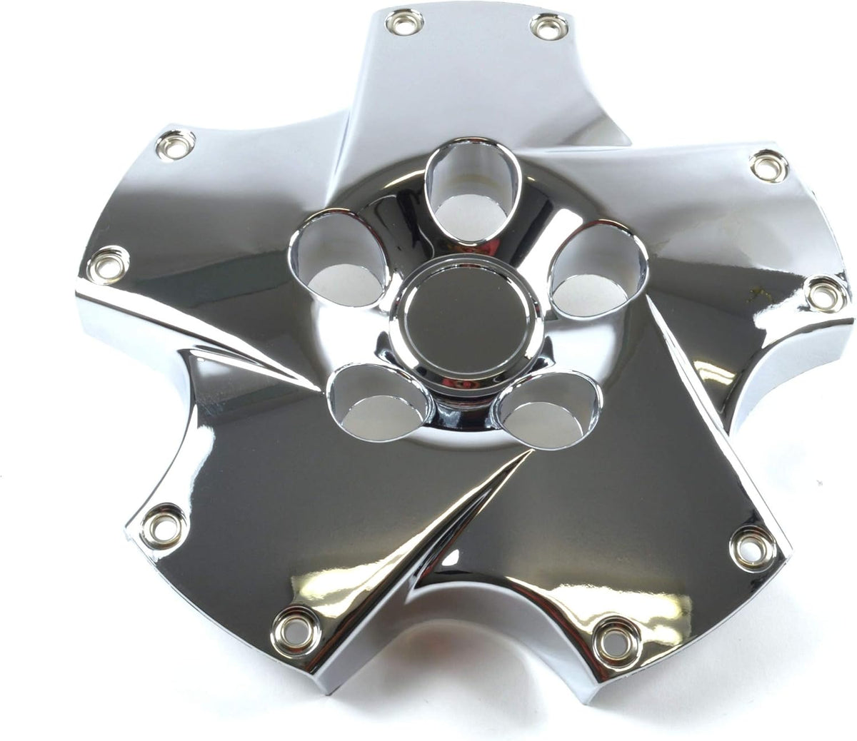 Set of 4 18 inch 5 Spoke Chrome Wheel Hub Center Caps D5616