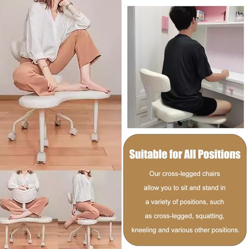 Black Swiveling Meditation Chair with Back Support Y534430