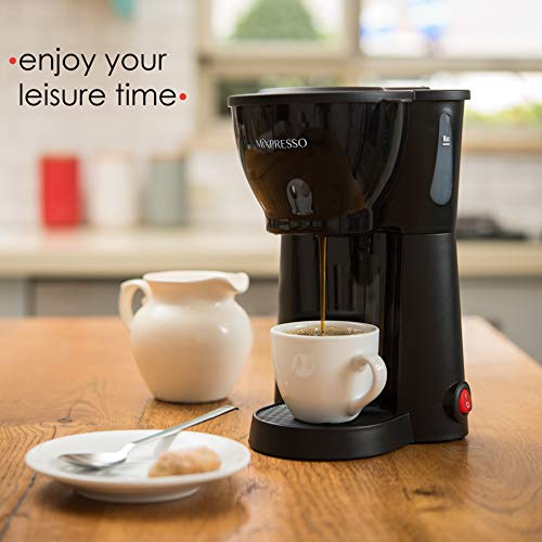 Black Mini Compact Drip Coffee Maker (10.5oz) D6909