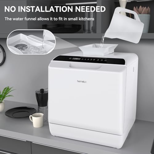 Portable Countertop Dishwasher with 5-Liter Built-in Water Tank A46760