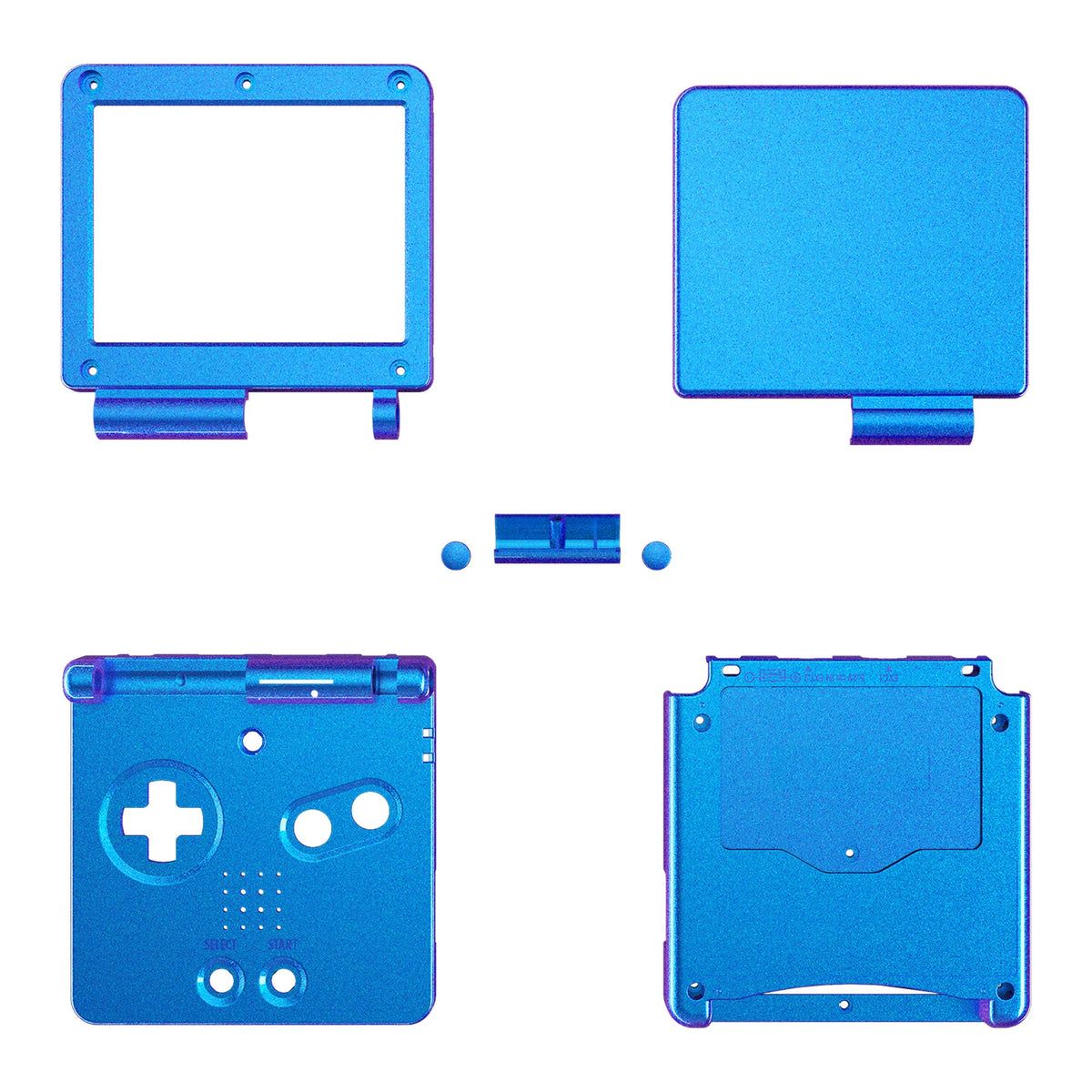 Chameleon Purple Blue Glossy Replacement Housing Shell for Gameboy Advance SP G478