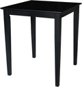Black Solid Wood Dining Table I2269