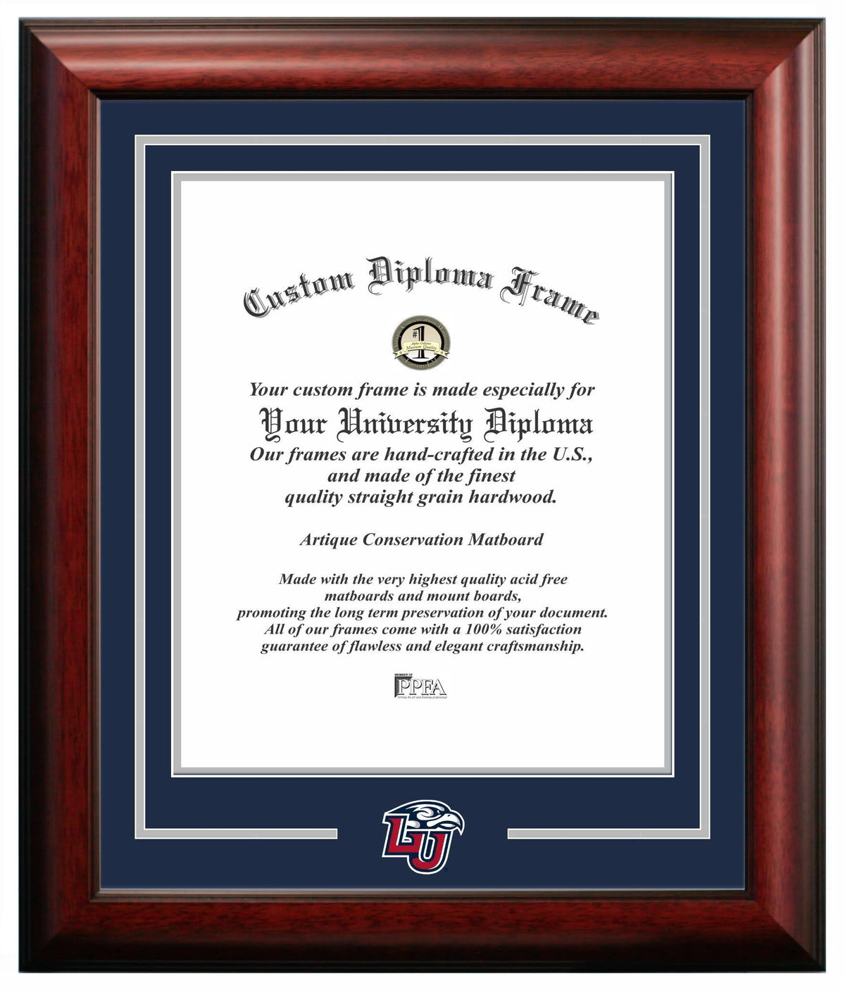 Mahogany 14W x 17H Diploma Frame H854209