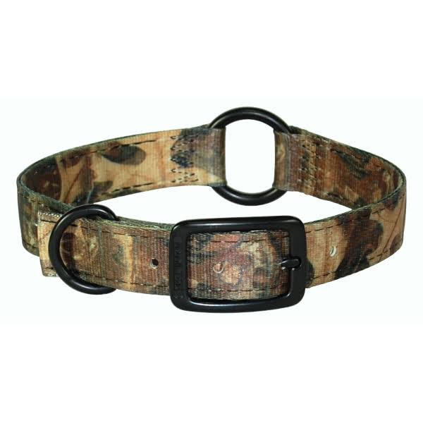 Nylon Double Thick Dog Collar with Center Ring E691596