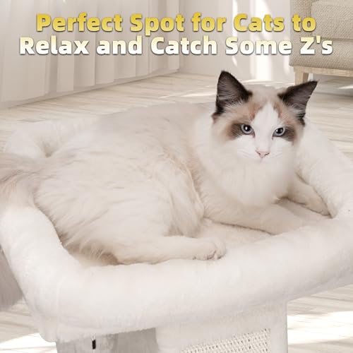 Cat Tree Tower with Scratching Post and Toy Balls, Grey O250856