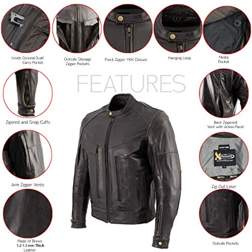 Retro Distressed Brown Leather Jacket J222825
