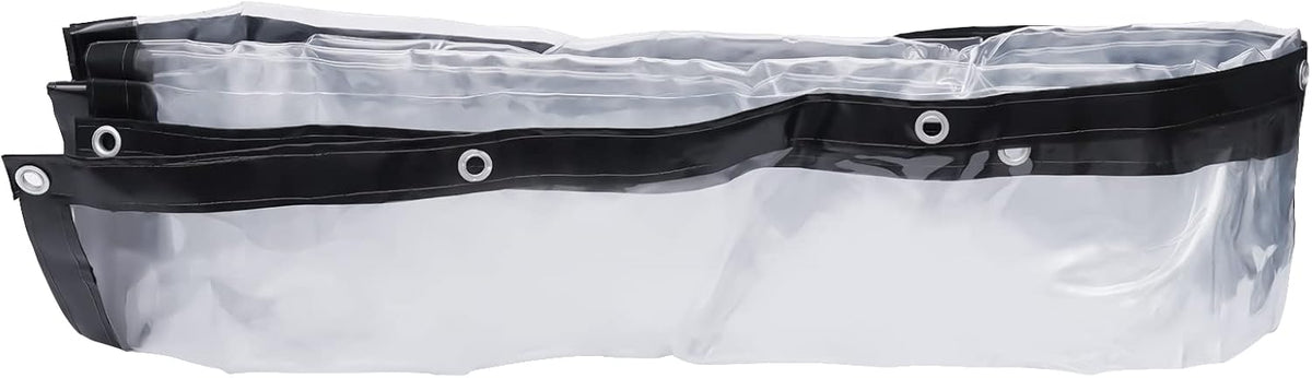 8×20FT Clear PVC Waterproof Tarp Curtain W37459