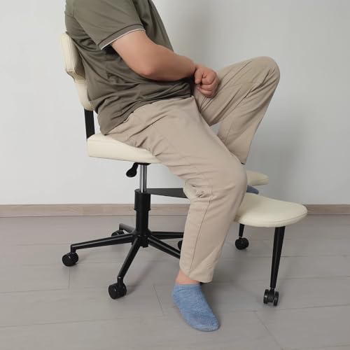 Black Swiveling Meditation Chair with Back Support Y534430