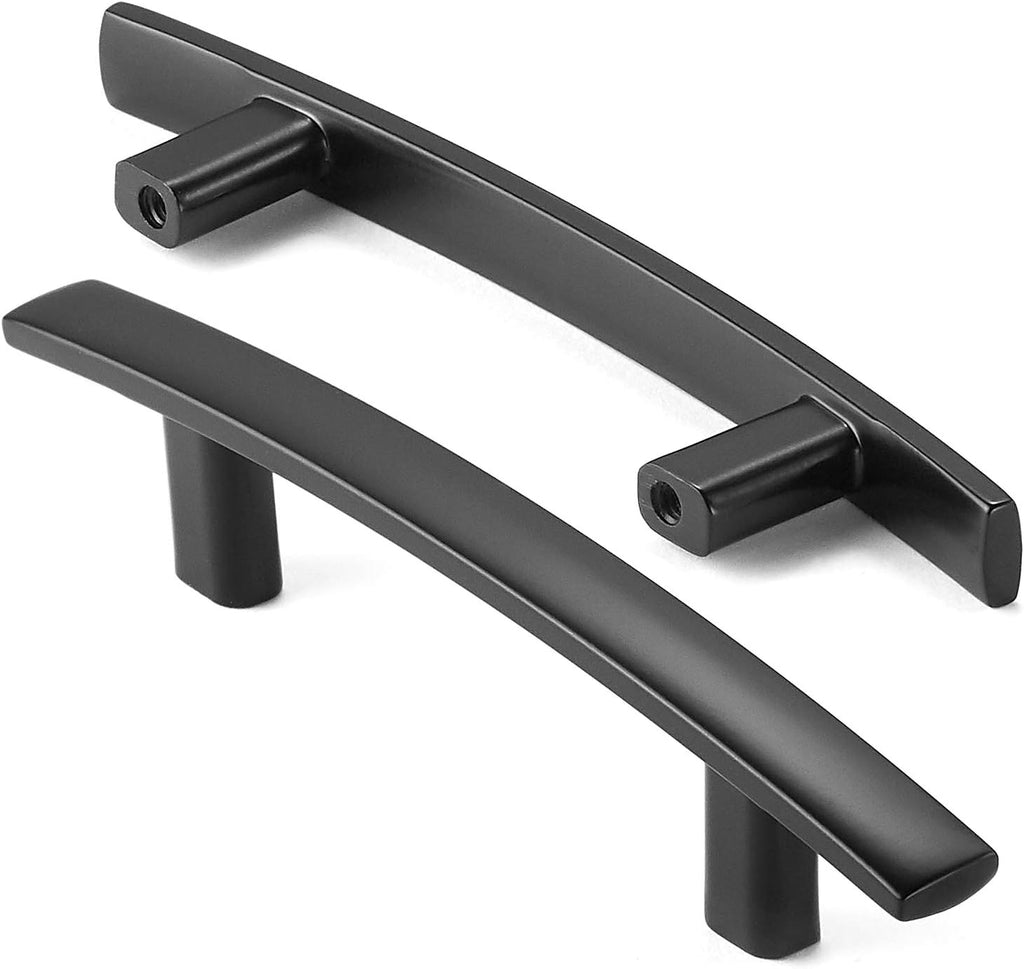25 Pack Matte Black Kitchen Cabinet Arch Pulls Handles J83862