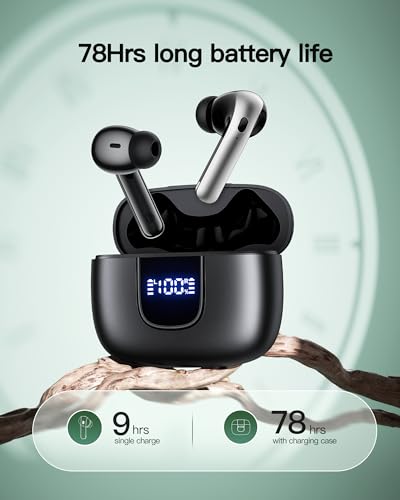 Wireless Earbuds Bluetooth 5.3 In-ear with Wireless Charging Case LED Power Display N893