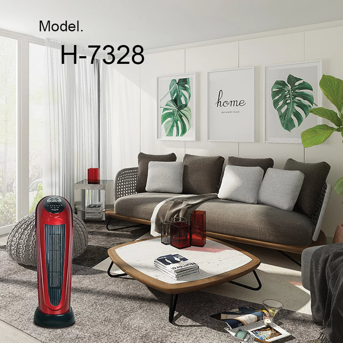 22 Inch Oscillating Tower Ceramic Space Heater M782
